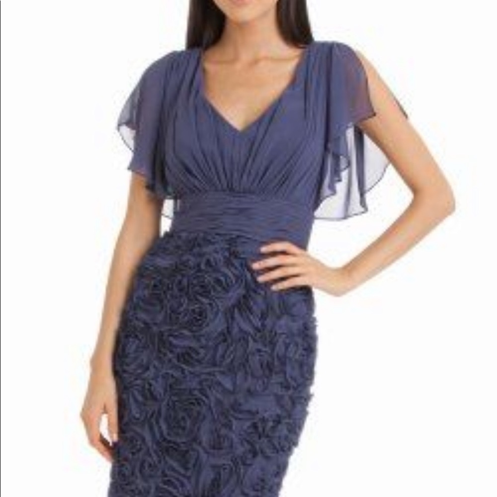 JS collections gray blue dress Sz 14